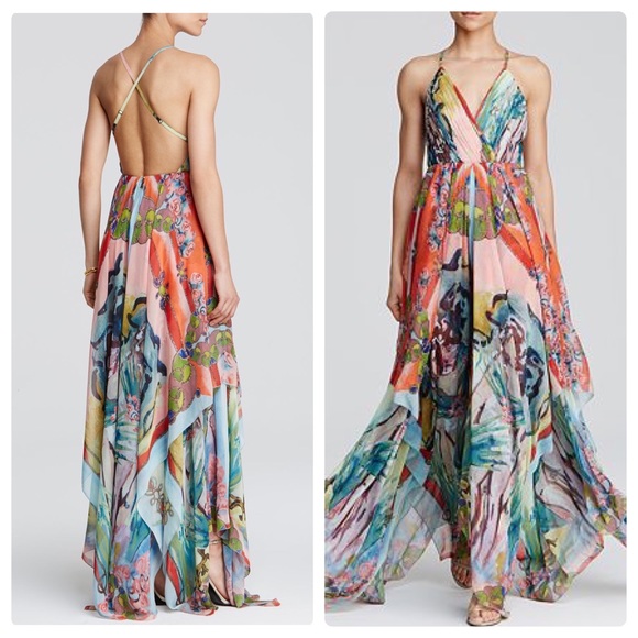 🛍SOLD🛍ALICE + OLIVIA Orly Handkerchief Dress - Picture 2 of 7